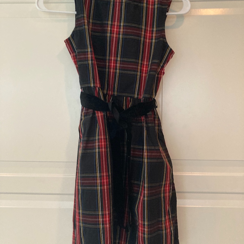 Crew cuts plad dress